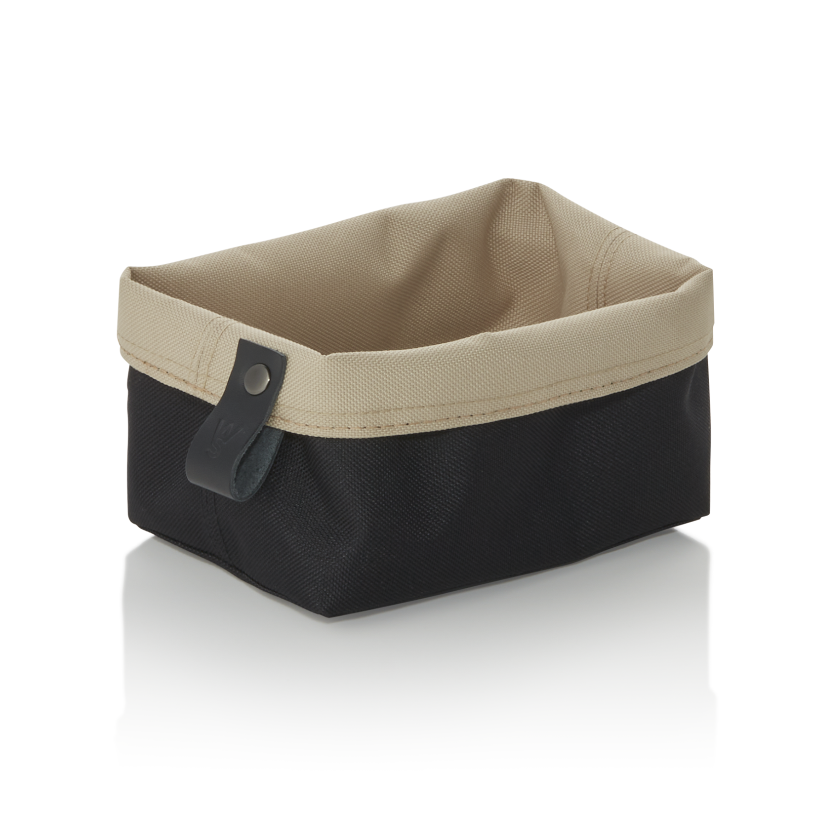 Broodtas FLIP TETRON, 15 x 11 x 8 cm, lichtgrijs/khaki, Tetron