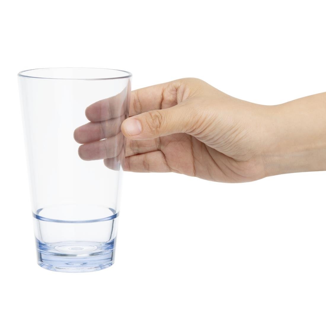 Olympia Kristallon Polycarbonat Stapelbare Hi-ball Becher - Klar 420ml (6 Stück)