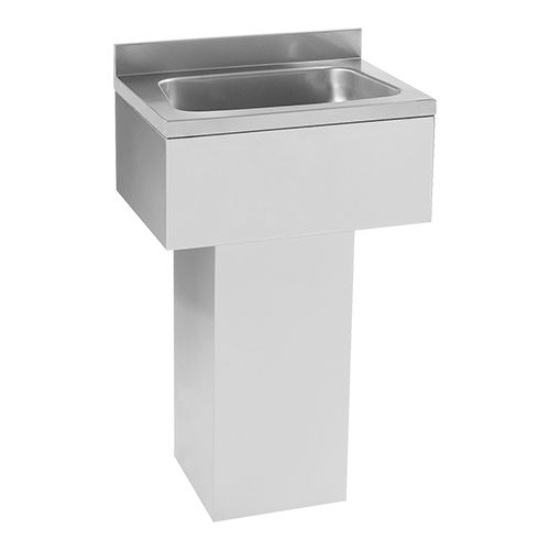Waschbecken | Edelstahl | ohne Wasserhahn | 85(h)x35x50cm