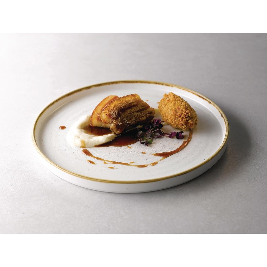 Assiettes avec rebord Churchill Stonecast Barley White 210mm (Lot de 6) Assiettes avec rebord Churchill Stonecast Barley White 210mm (Lot de 6)