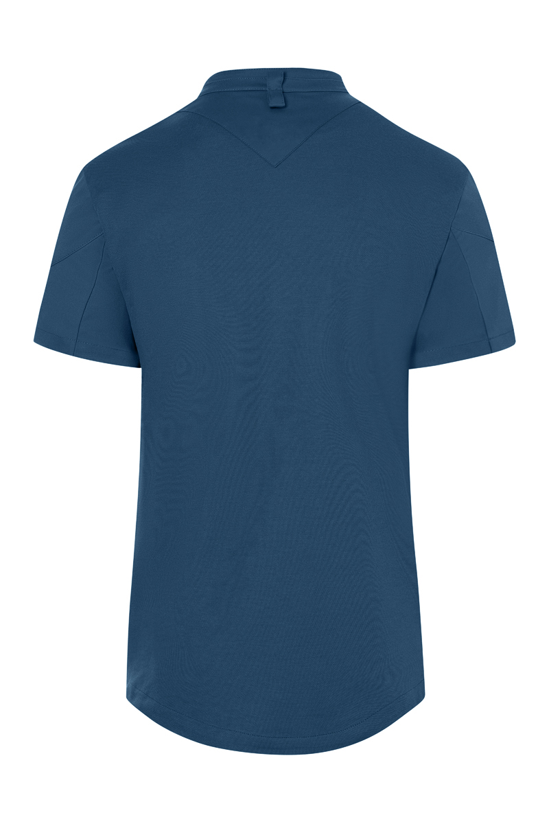 Veste de cuisine à manches courtes pour hommes DIAMOND CUT Avantgarde - Bleu Acier - 60