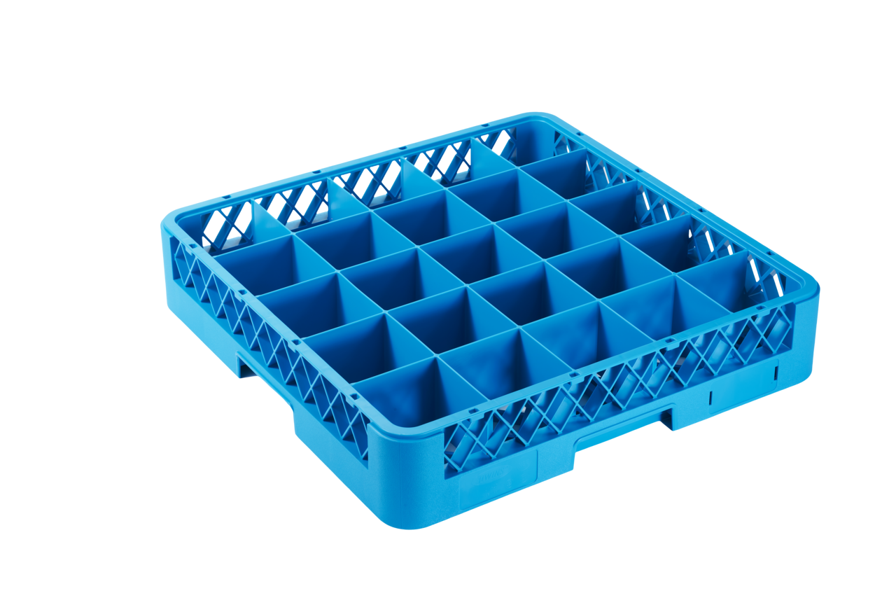 Spülkorb 500x500 mm 25 Fächer 89x89 mm, blau