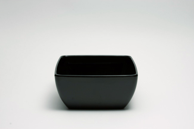 Schaal Melamine 19 x 19 cm 2 Liter Zwart Melamine