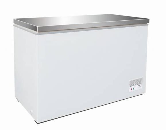 Tiefkühltruhe mit Edelstahl Deckel | 390 Liter | 0 ,13kW | 1330x637/680x(h)830mm