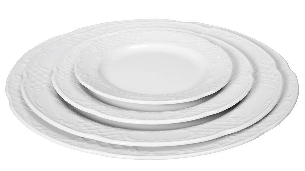 Assiette Plate FLORA - Porcelaine Blanche - Ø255mm