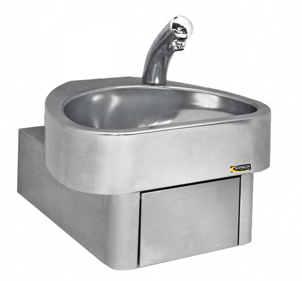 Edelstahl Handwaschbecken | Elektronisch | Clinium | 460x436x(h)270 mm