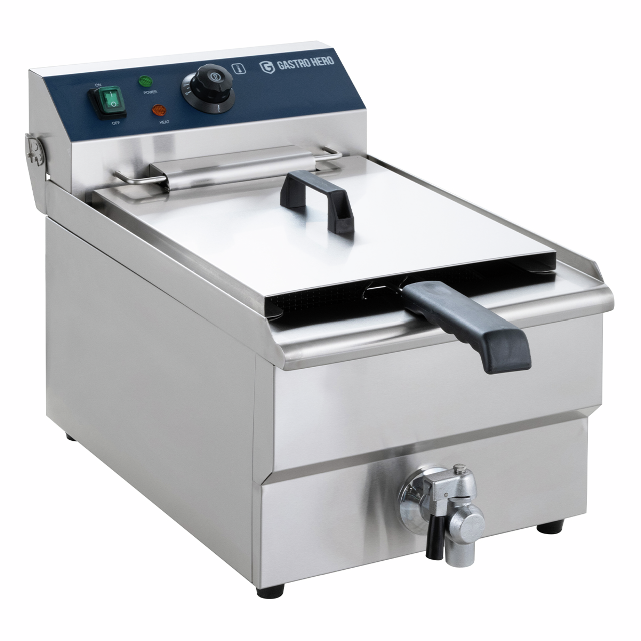 Elektrische friteuse ECO 13 liter met aftapkraan, 5000 W, 400 V