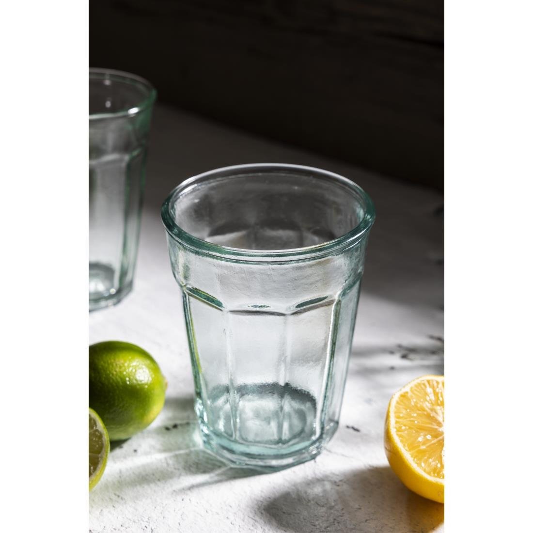 Olympia Orleans-Becher aus recyceltem Glas, 400 ml, 6 Stück