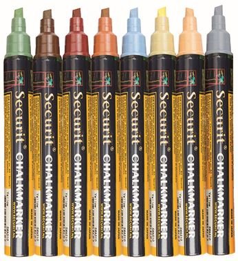 Dunne Krijtstiften - 8 stuks - EARTH Kleuren - KLEURENMIX - 2/6mm