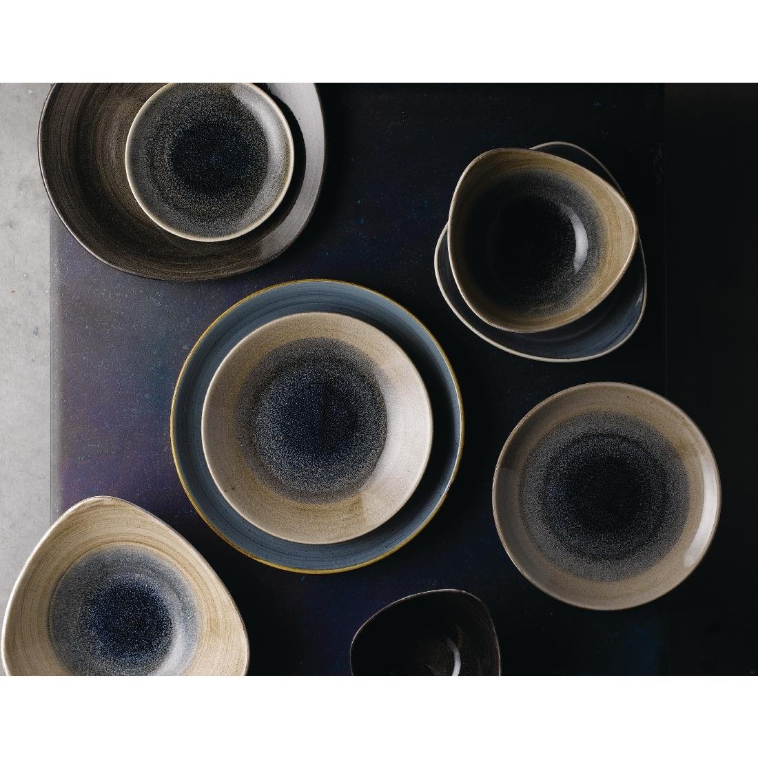 Churchill Rose Chintz Grey bord 21 cm pak van 6