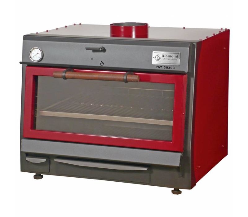 Houtskool Oven - BBQ | GN1/1+ GN2/4 | 75kg/uur | 800x675(990)xh690mm
