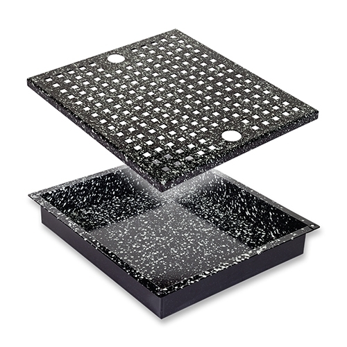 Backofen Pfanne mit Abtropfroste |020 mm|