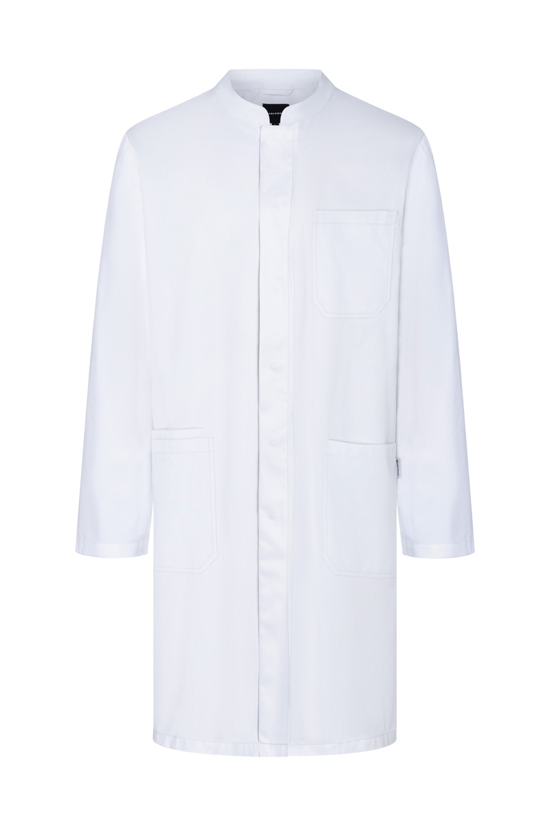 Blouse médicale et de laboratoire Modern-Shape pour homme avec col montant - Blanc - 44
