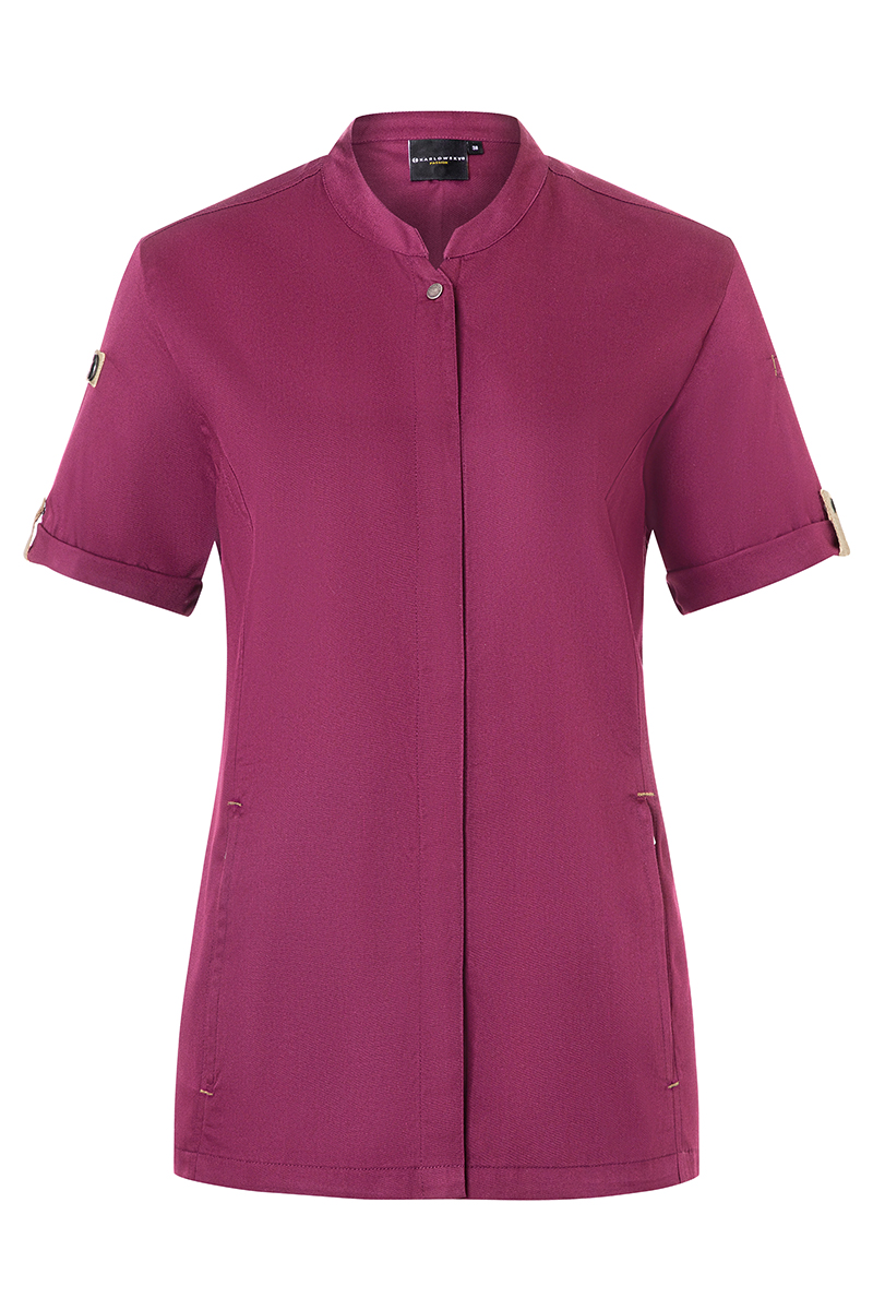 Veste de cuisine pour femme á manches courtes Green-Generation, en matériau durable, - Fuchsia - 34