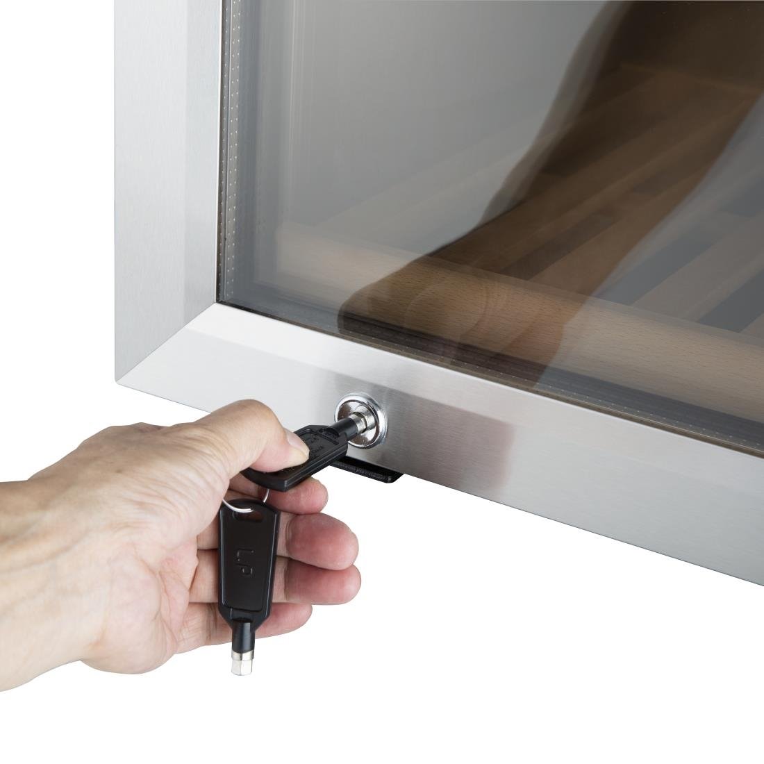 Rafraîchisseur à vin dessous de comptoir en inox Polar Série G 47 bouteilles