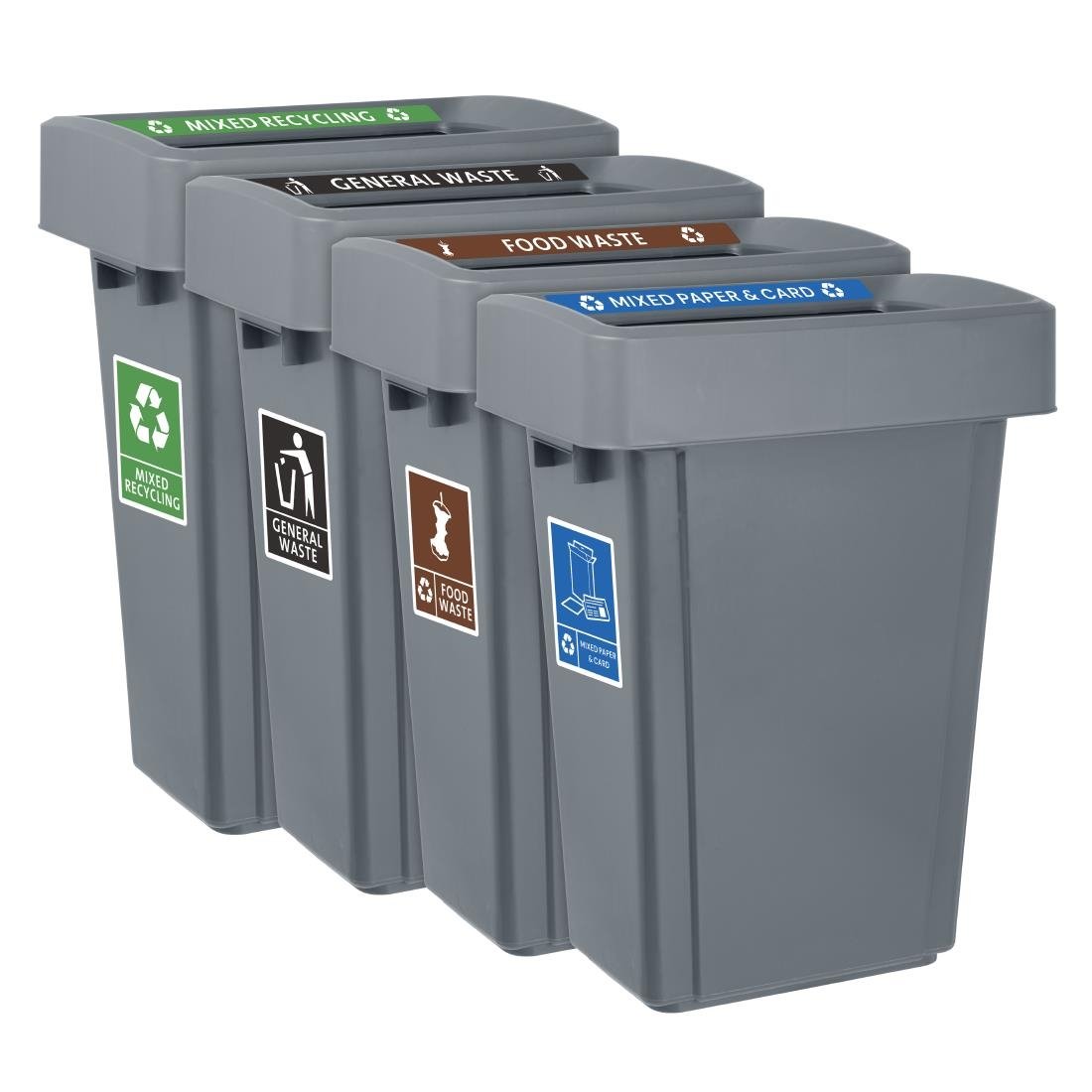 Étiquette adhésive de poubelle Jantex Slim papier et carton