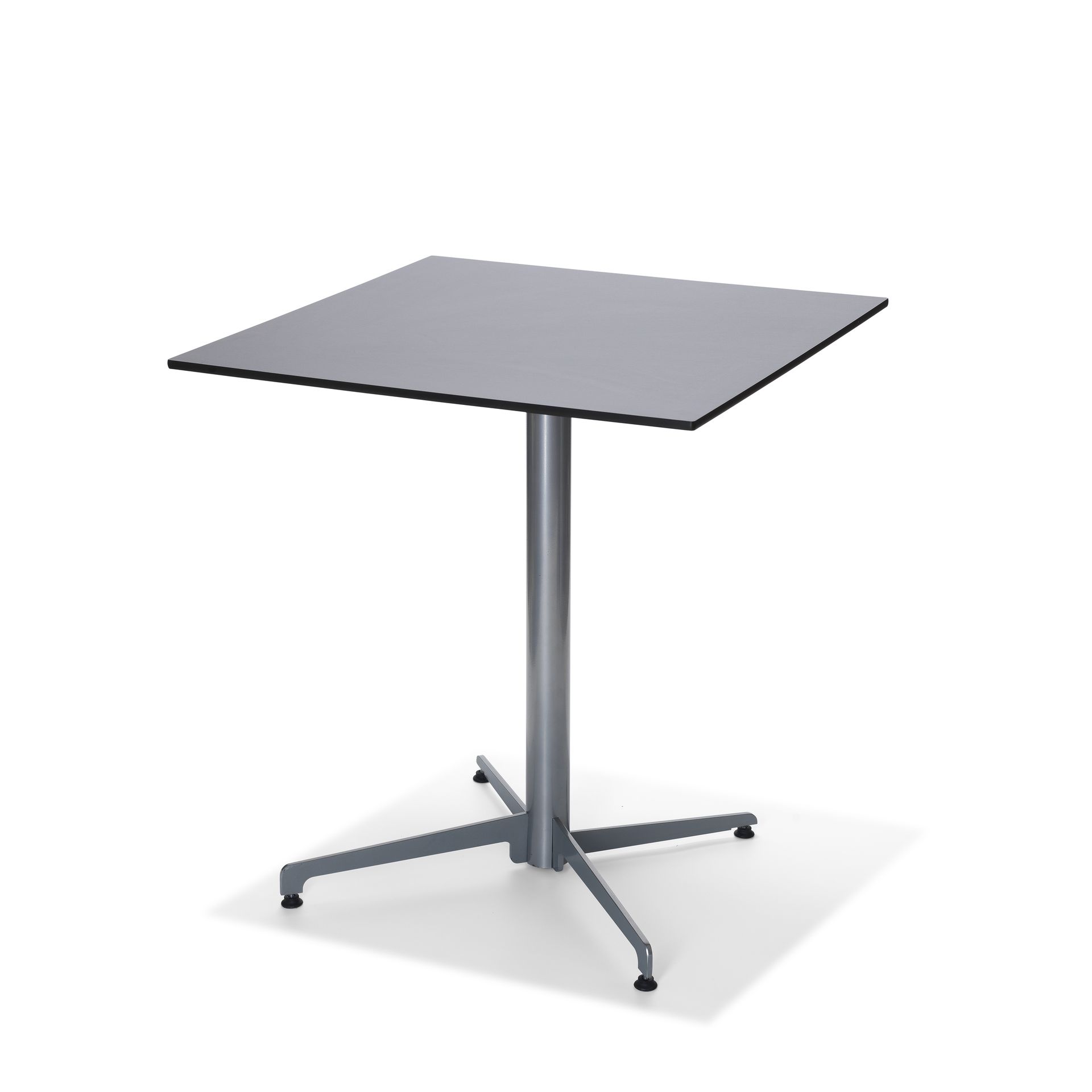 X Cross table de bistrot Aluminium 74 cm, 11001, Plateau HPL 70x70cm