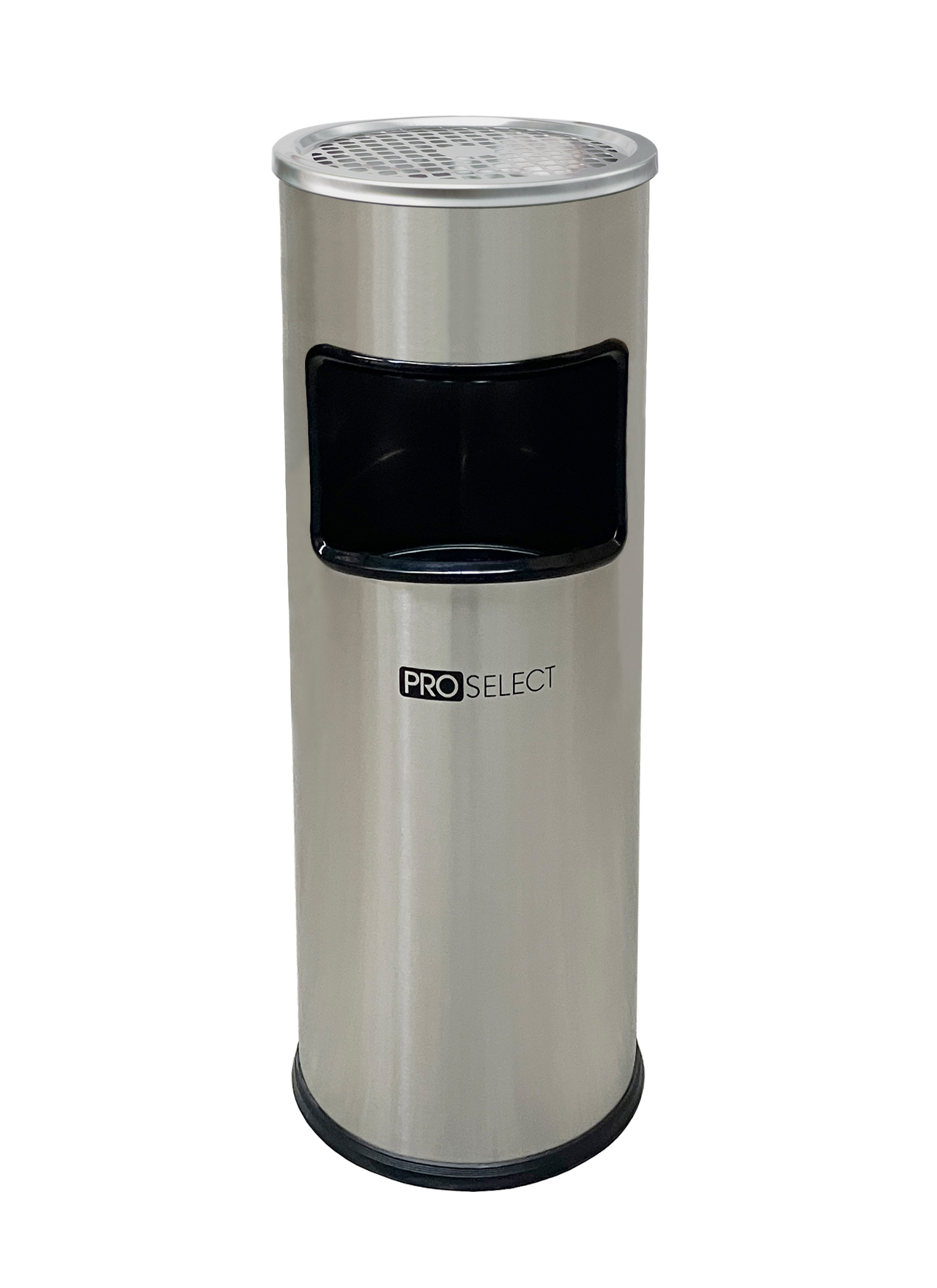 Staande asbak met afvalbak - 30L - RVS