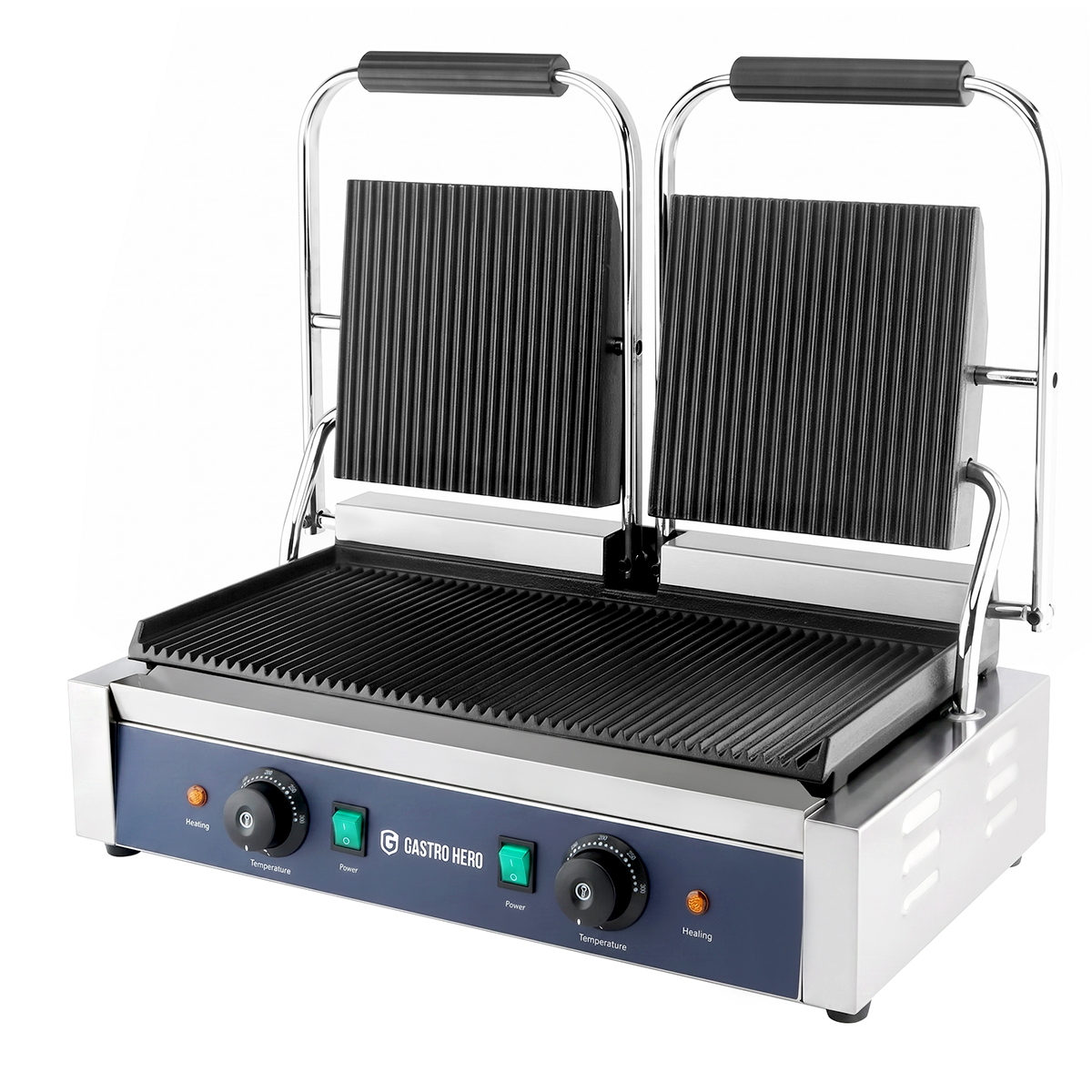 Elektro-Kontaktgrill ECO 2 x 1,8 kW, gerillt
