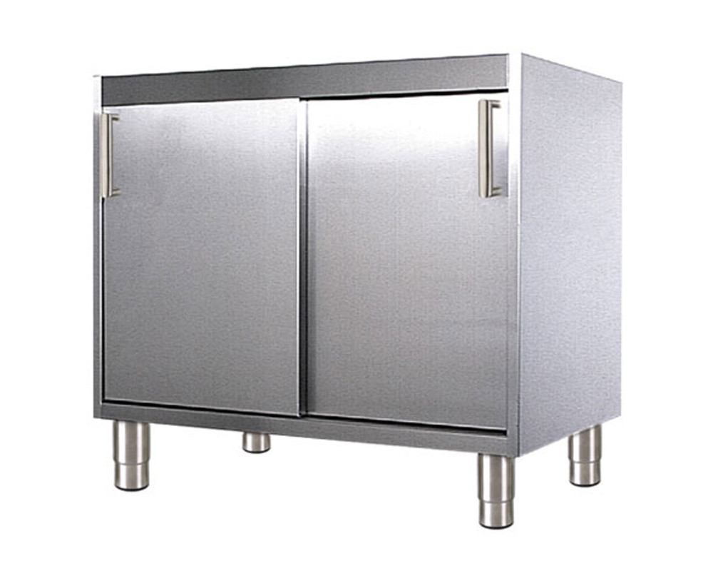 Meuble bas - porte coulissante 900(l)605x860mm - sur roulettes 