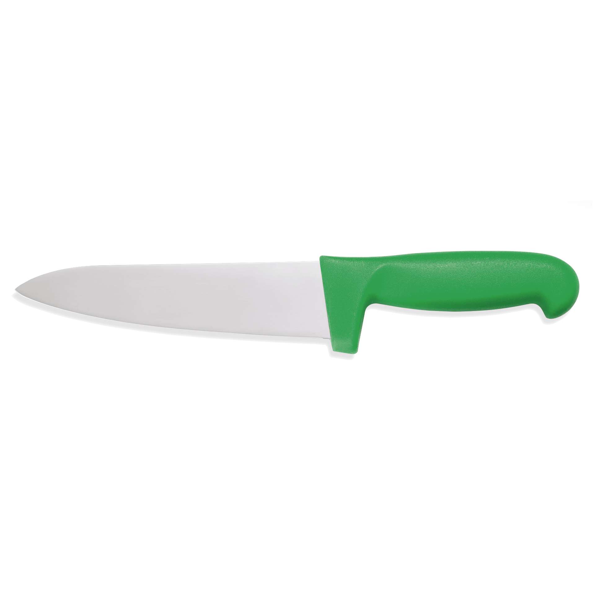 Couteau de chef HACCP, 30 cm, vert, acier inoxydable, plastique