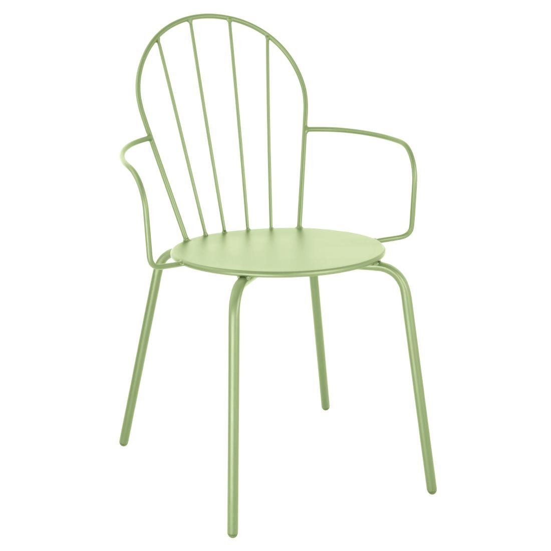 Fauteuils Bolero Adeline vert clair (lot de 4)