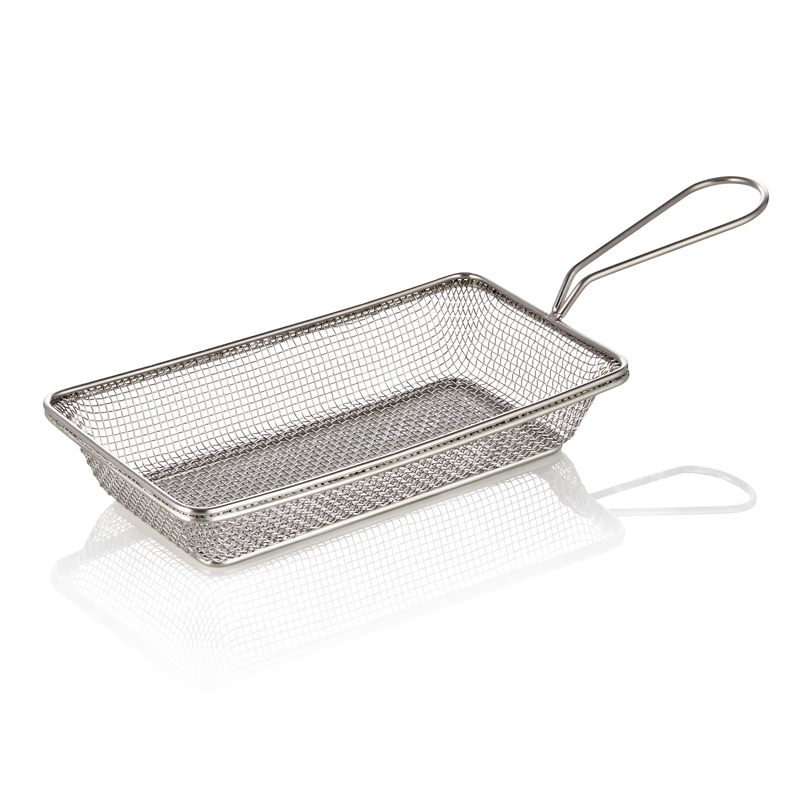 Serveer- en frituurmand, 22 x 12,5 x 4 cm, chroom-nikkelstaal