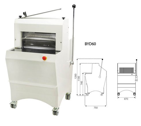 Broodsnijmachine | Semi-Automatisch | Brooddikte 11-16mm | 490W