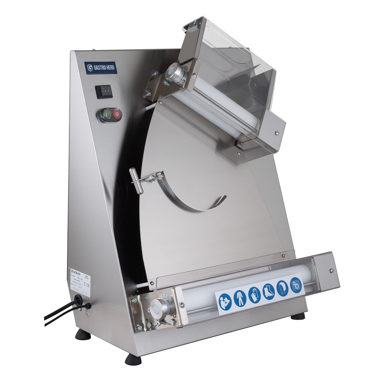 Teigausrollmaschine PROFI 42 mit Fußpedal für Teiglinge bis 40 cm 