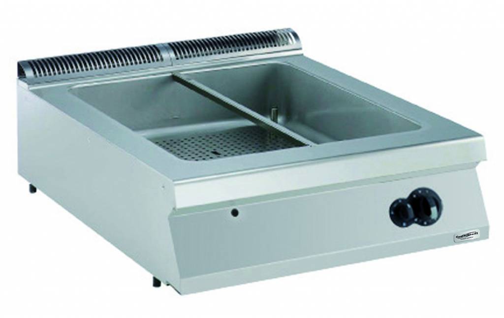 Bain Marie 2x 1/1GN | 6,2kW | Gas | 800x900x(h)250mm