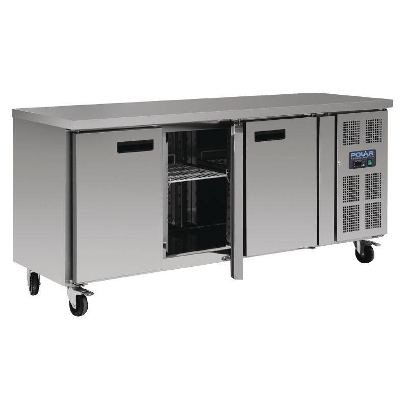 Comptoir Réfrigéré Inox - 3 Portes - 339 Litres - 600(l)x1795(L)x850(h)mm