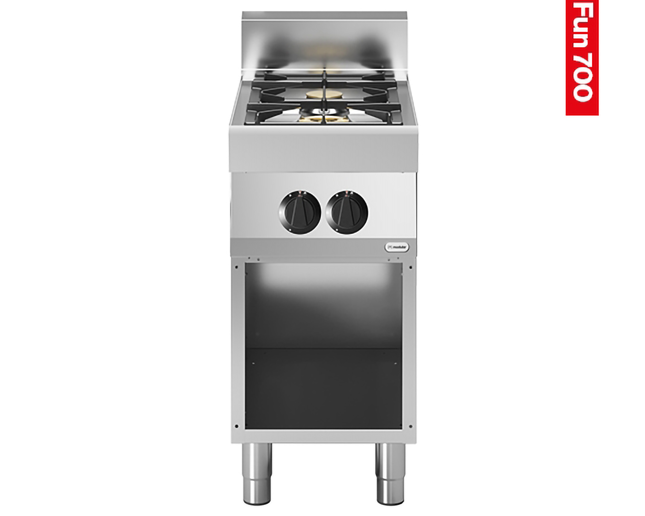 Kooktafel 2-pits Modular - Propaan - 70x40x99cm