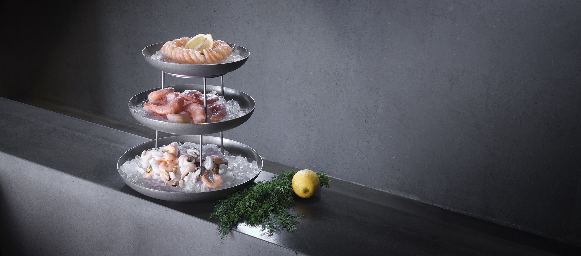 Gourmet Tower Vintage STAAL & STIJL, met drie niveaus, hoogte 32 cm, roestvrij staal