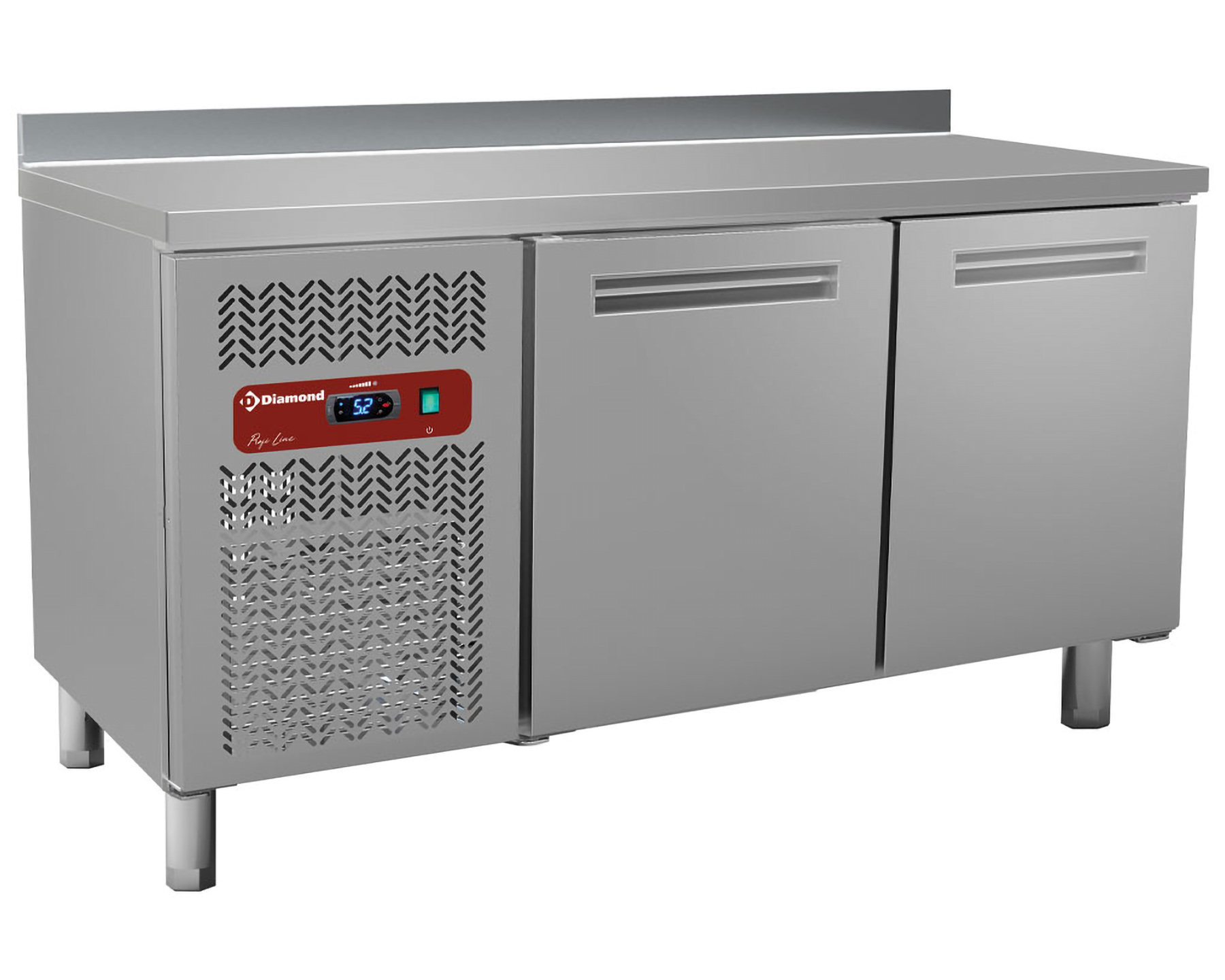 Etabli réfrigéré ventilé 2 portes - 1500x600x900mm