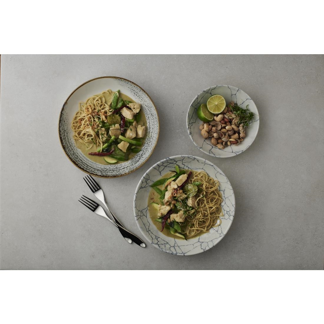 Churchill Studio Prints Kintsugi Pearl Evolve Coupe-Schüssel, grau, 248 mm, (12 Stück)