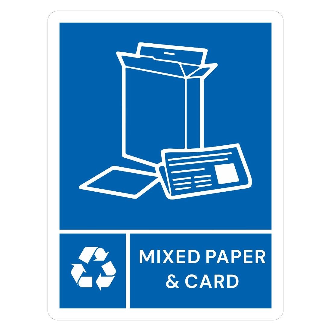 Étiquette adhésive de poubelle Jantex Slim papier et carton