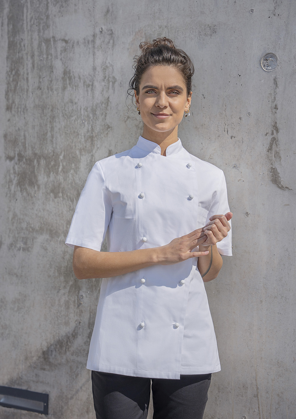Veste de cuisine femme Pauline - Blanc - 42