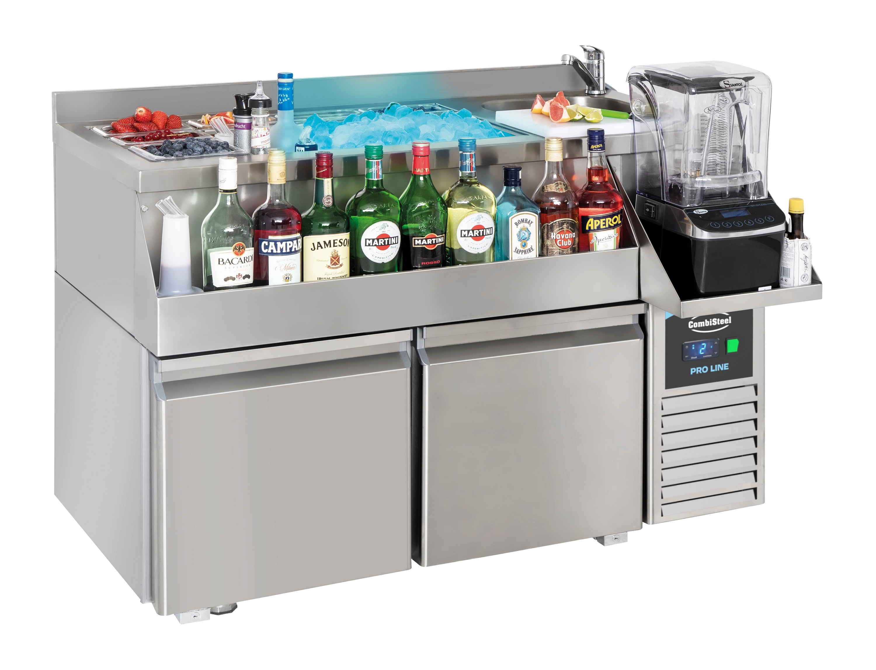 Koelwerkbank 2 Deuren Met Cocktail Bar Station