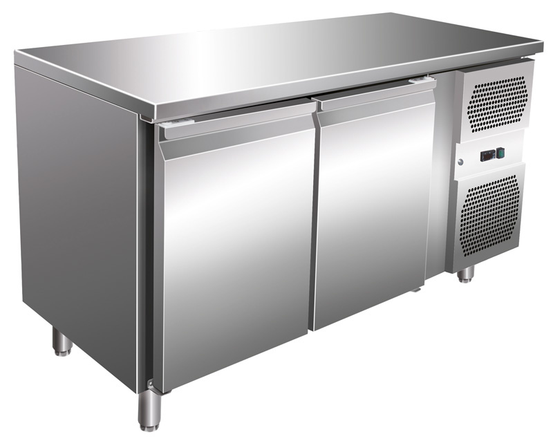 Kühltisch Edelstahl | 1360x600x860 mm | 260 Liter