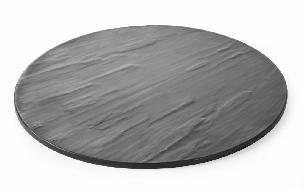 Platte Rund | Melamin Schieferfarbe | Ø430mm
