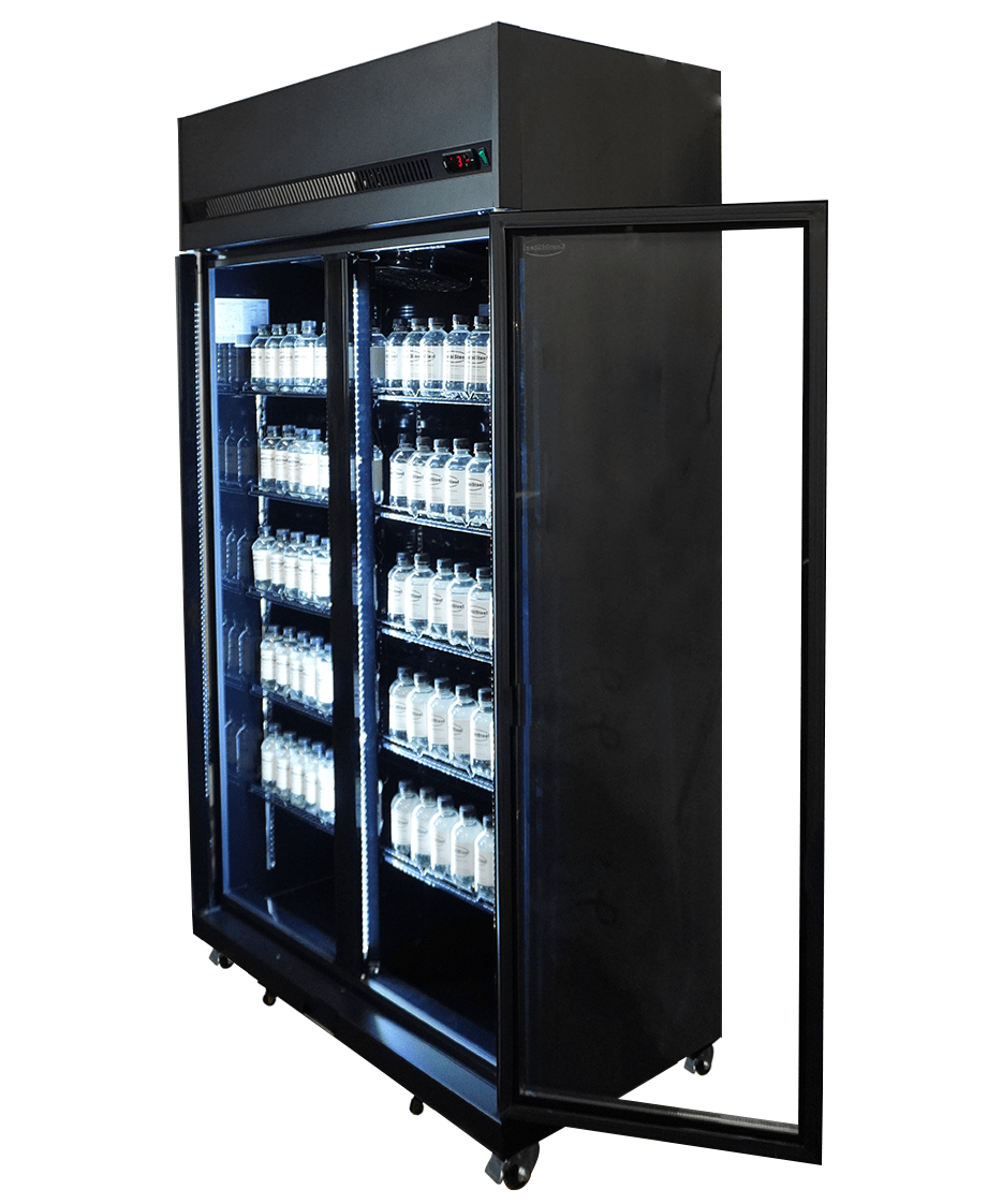 Koelkast 2 Glasdeuren Zwart Irm-770R Bl Koelkast 2 Glasdeuren Zwart Irm-770R Bl
