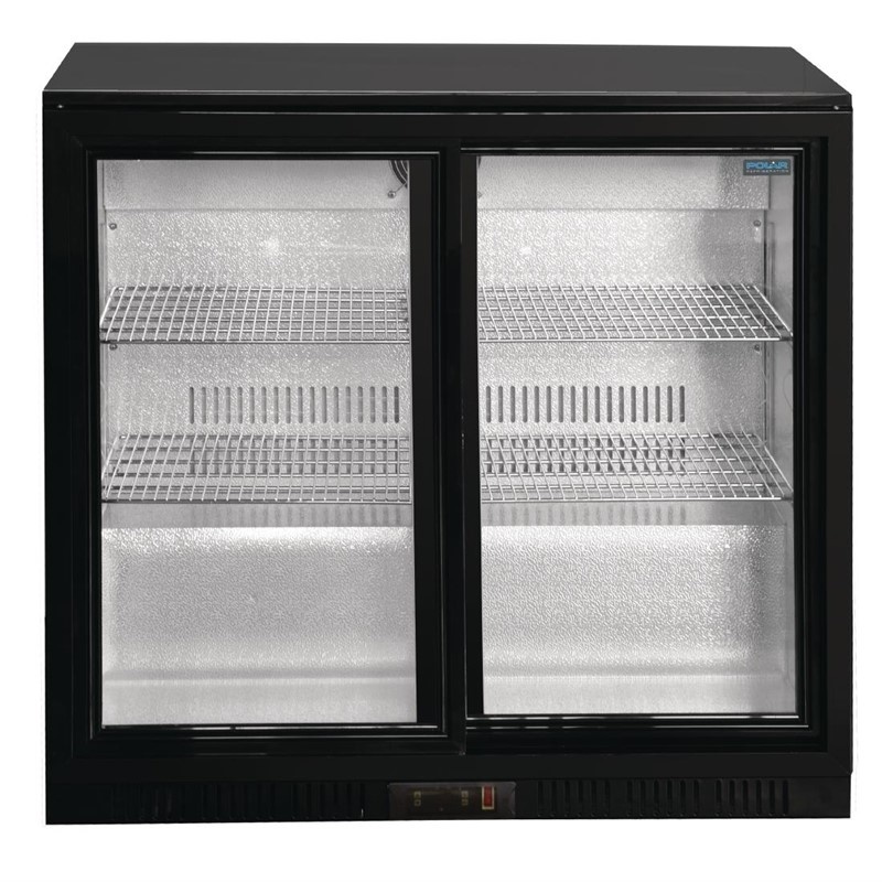 Arrière bar réfrigéré | 2 Portes vitrées et coulissantes | 208 Litres