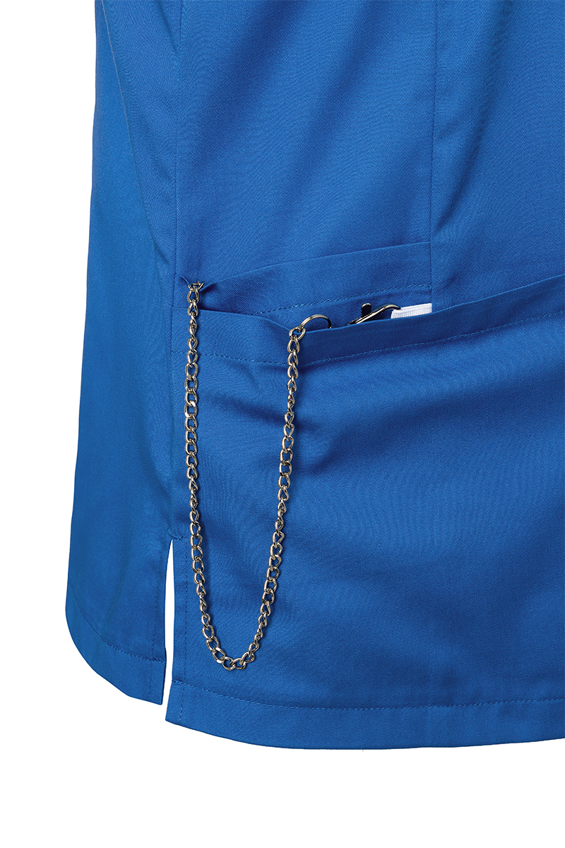 Kurzarm Damen-Schlupfkasack Essential, aus nachhaltigem Material - Königsblau - L