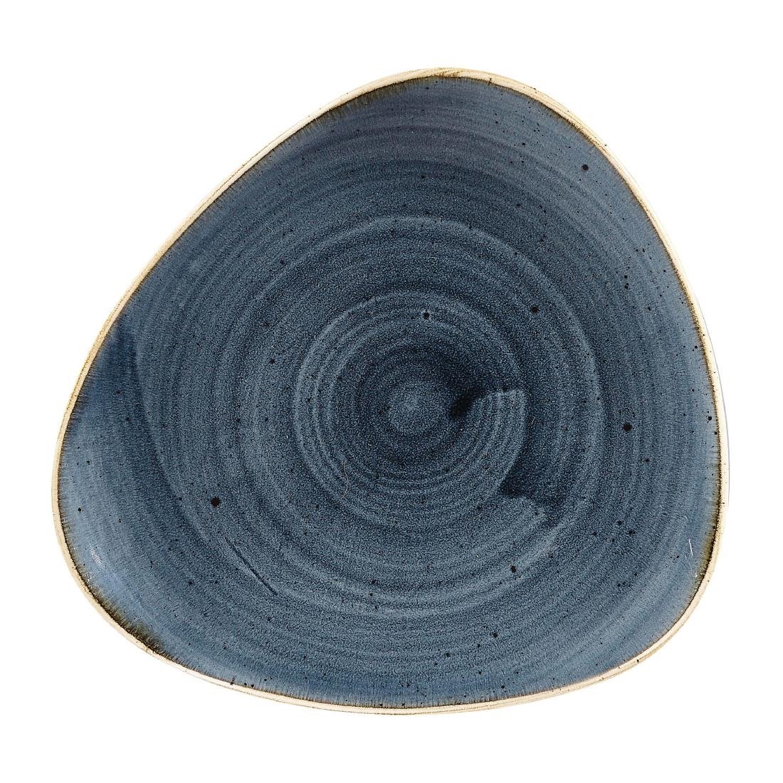 Churchill Stonecast Dreieckige Teller, Blaubeere, 192 mm (12 Stück)