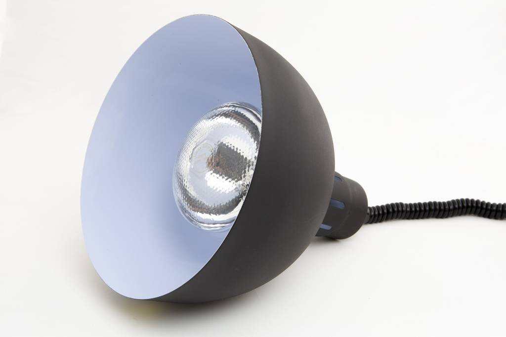 Warmhoudlamp Zwart | Verstelbaar Snoer | Ø240x(H)600/800mm
