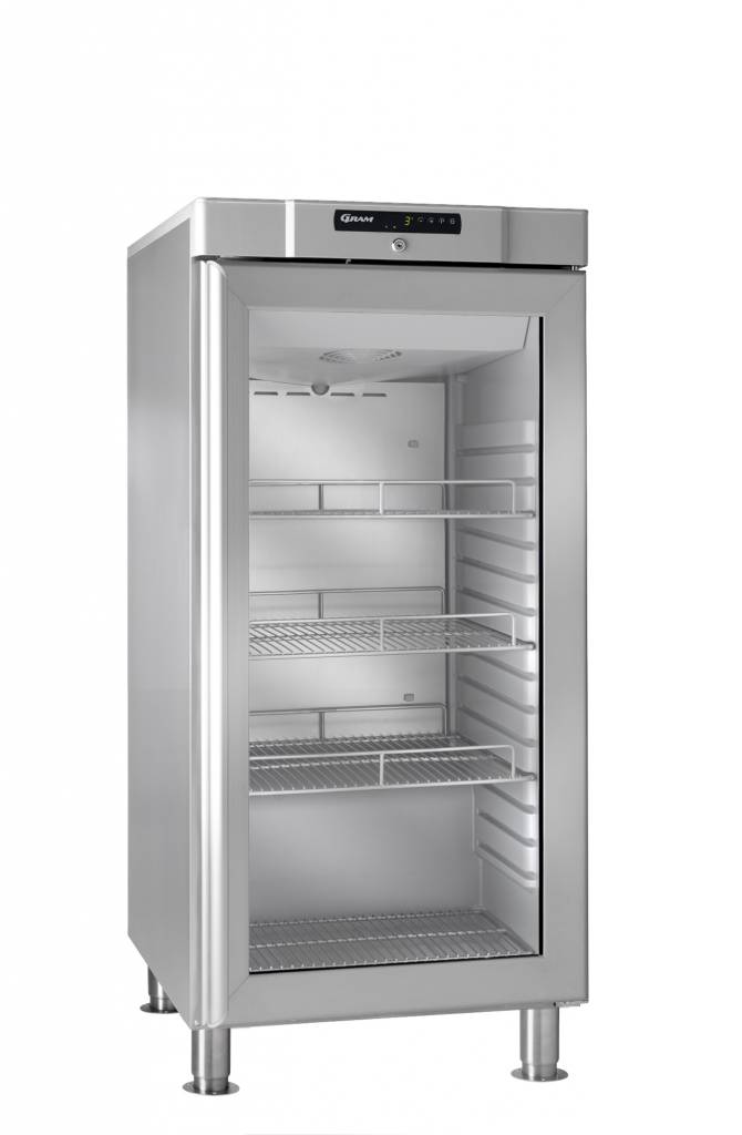 Réfrigérateur | INOX | avec Porte en Verre | Gram COMPACT KG 310 RH 60HZ LM 3M | 218L | 595x640x1335(h)mm