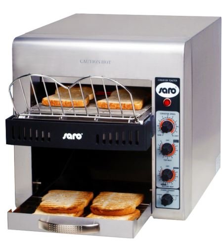 Doorloop toaster - Professioneel XL - RVS  met variabele snelheid - 37x58x(H)40cm - 3000W