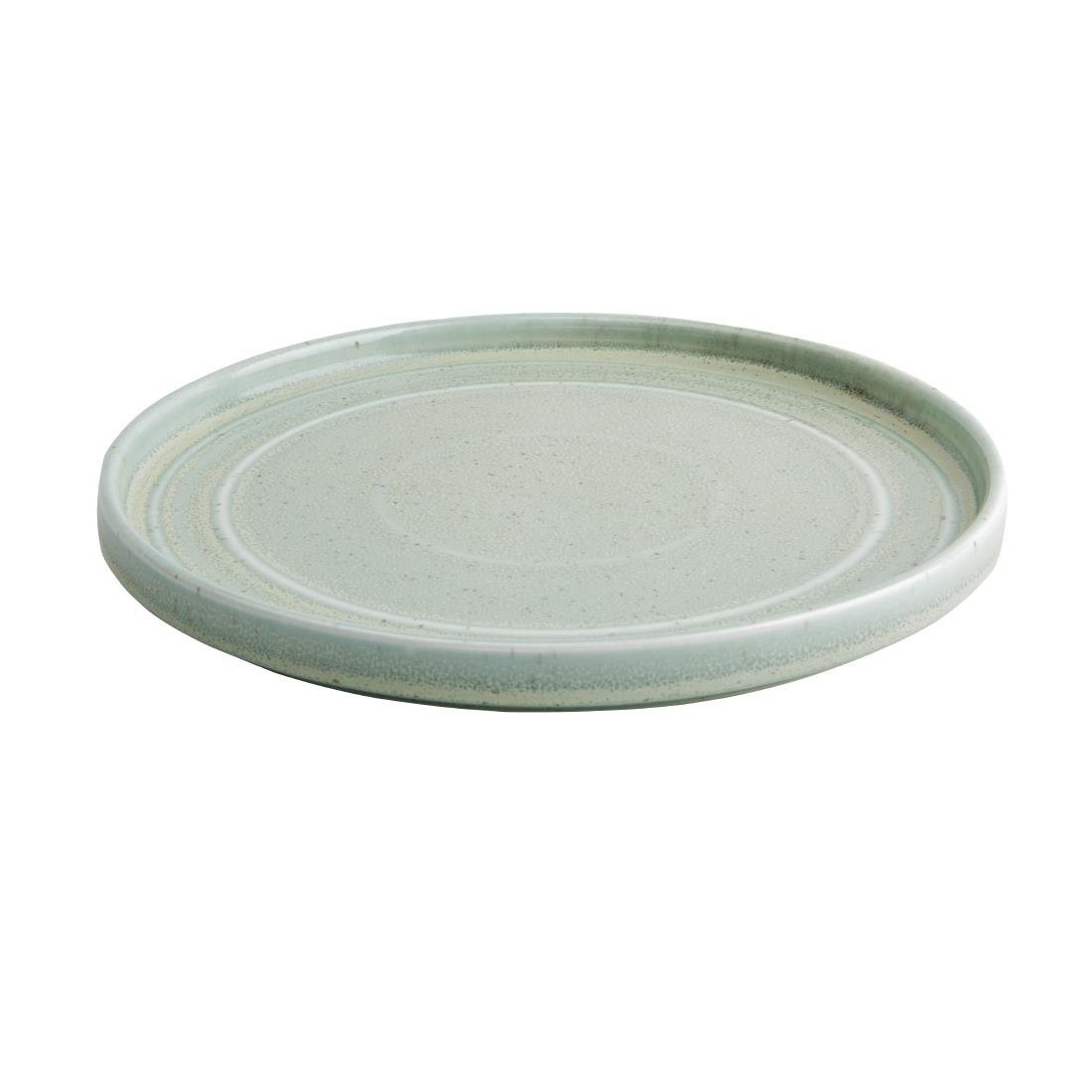 Assiette plate ronde Cavolo | Vert pastel | 220 mm | 6 morceaux