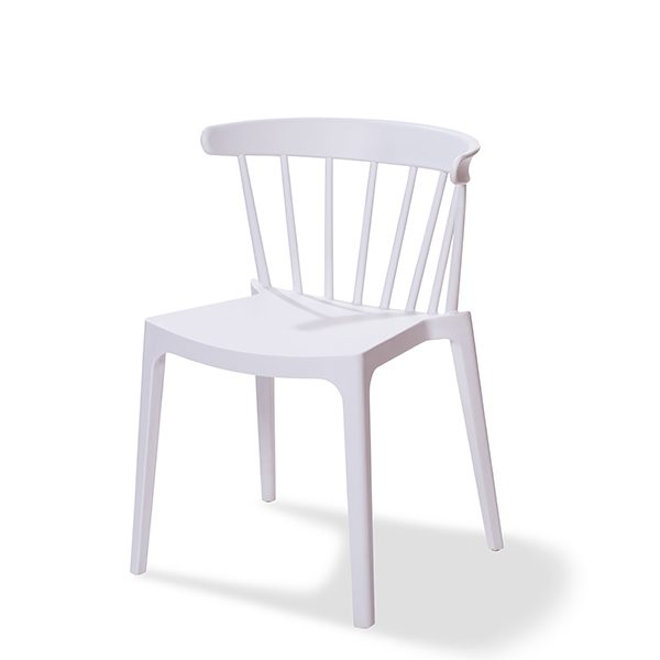 Windson chaise empilable Blanc, Polypropylène, 54x53x75cm (BxTxH), 50901