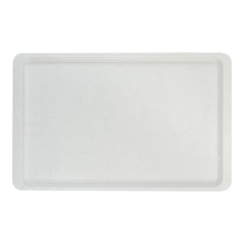 Plateau renforcé en fibre de verre - Moucheté blanc - 1/1GN 530x325mm